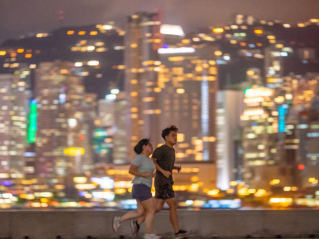 Running with Hong Kong's Nightscape as your Backdrop
