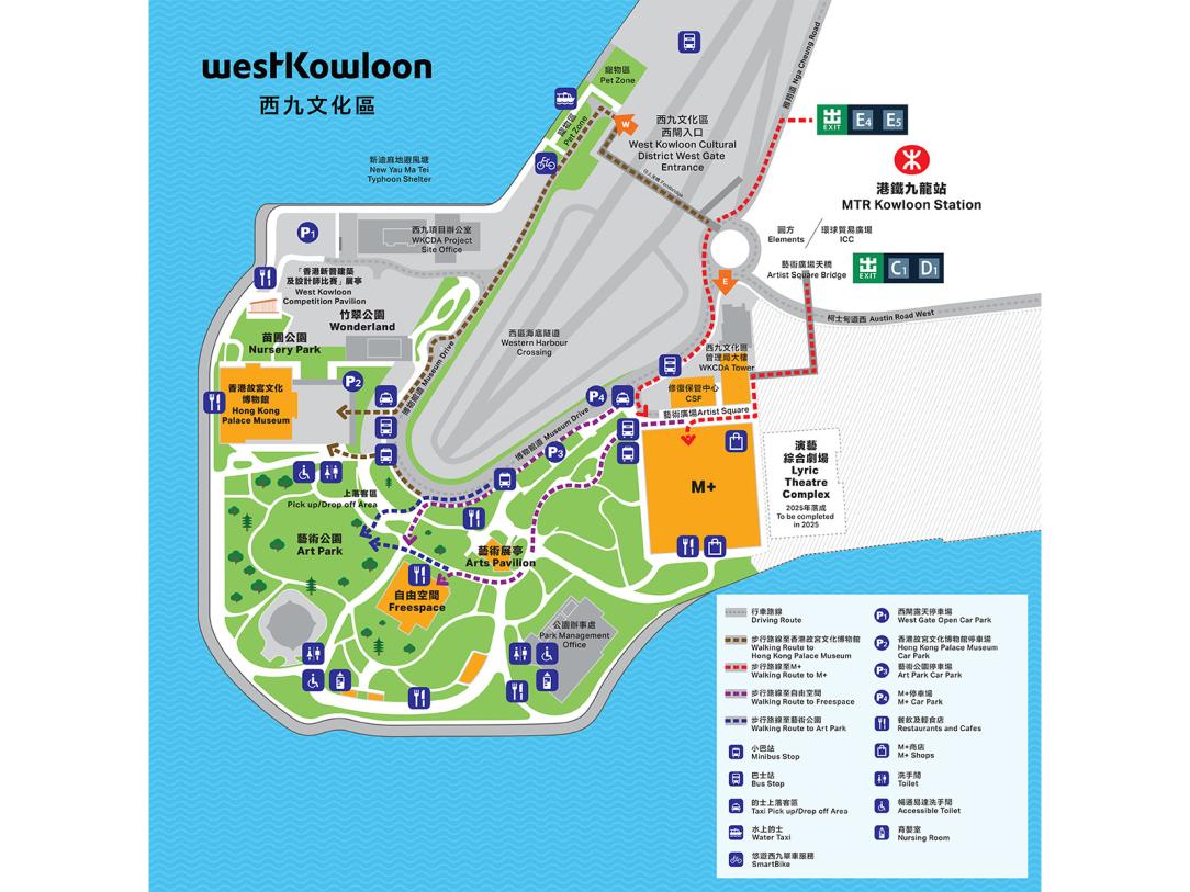 West Kowloon Cultural District Map