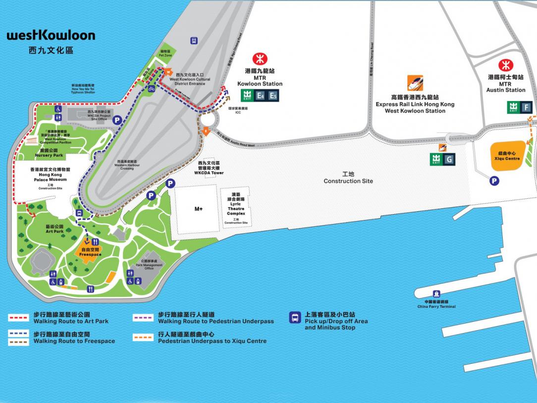 West Kowloon Cultural District Map
