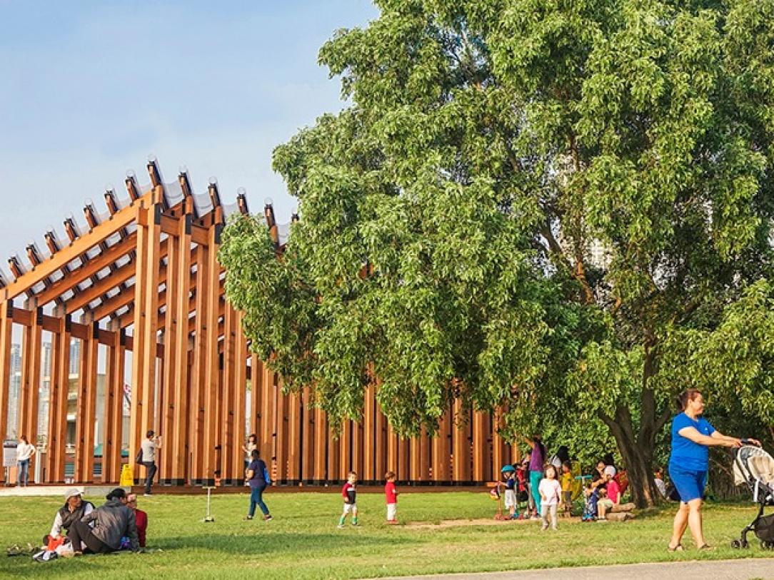West Kowloon Competition Pavilion – ‘Growing Up’ designed by New Office Works