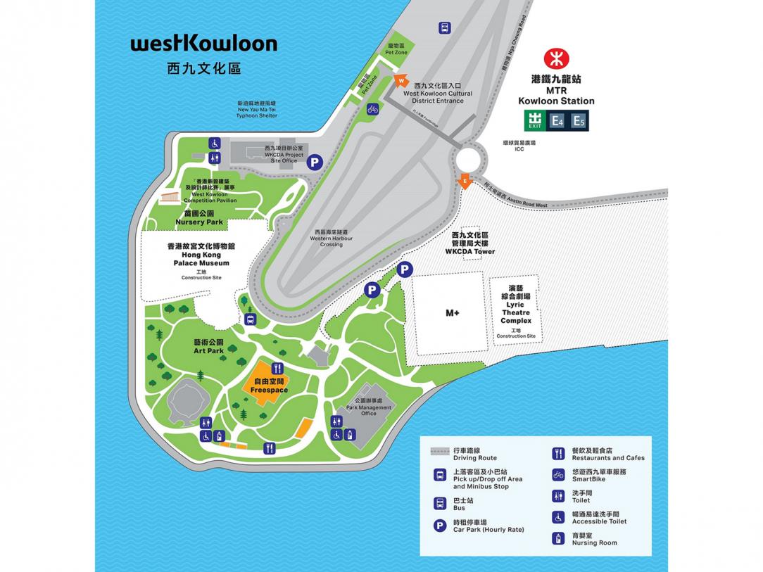West Kowloon Cultural District Map