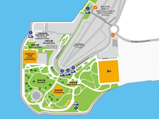 Map of Art Park Food Trucks