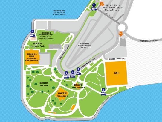 Map of Art Park Food Trucks